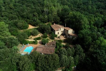 casa rural Can Vila vista aerea