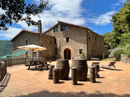 casa rural les romagueres terraza